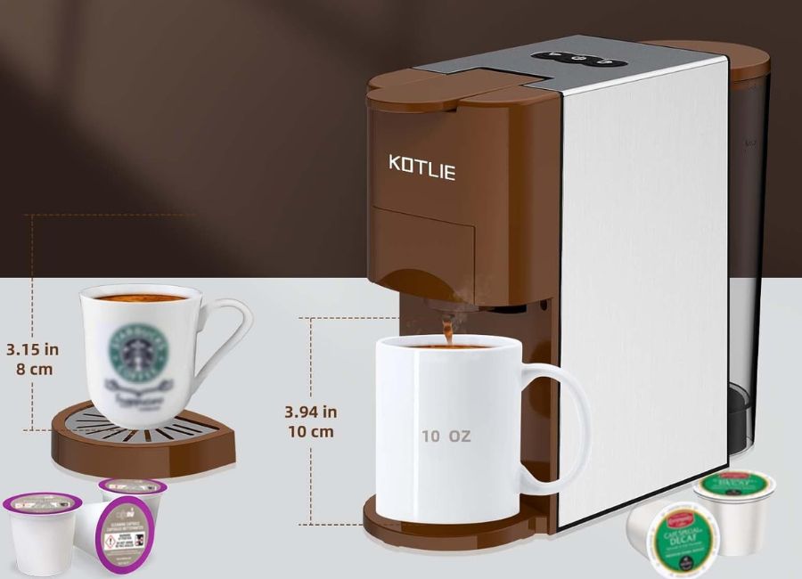 KOTLIE 4 in 1 Espresso Coffee Machine capacity