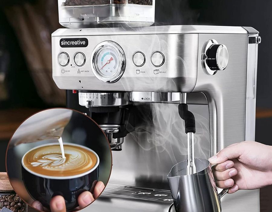 Sincreative Espresso machine with Grinder