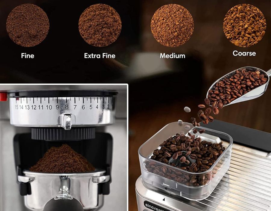 Sincreative Espresso machine with Grinder