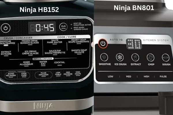 Ninja Foodi Cold and Hot Blender vs Ninja BN801 Professional Plus Kitchen System User Interface 