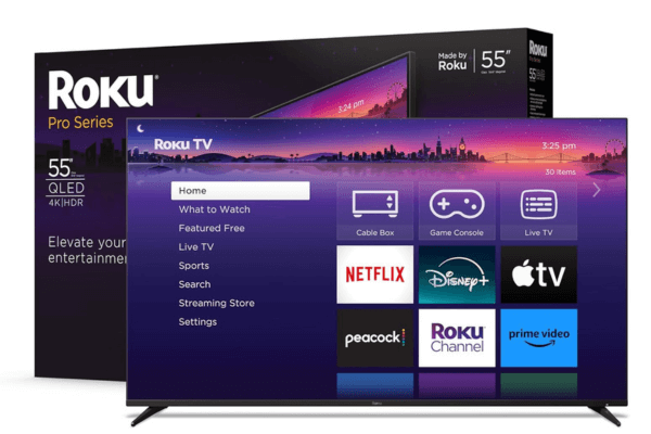 Roku Pro Series QLED TV Design and Aesthetics