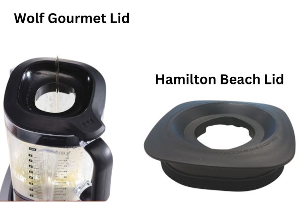 Wolf Gourmet Pro-Performance Blender Vs Hamilton Beach Professional Quiet Blender Lid Design Comparison