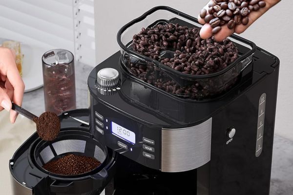 Gevi 10-Cup Drip Coffee Maker with Built-in Grinder