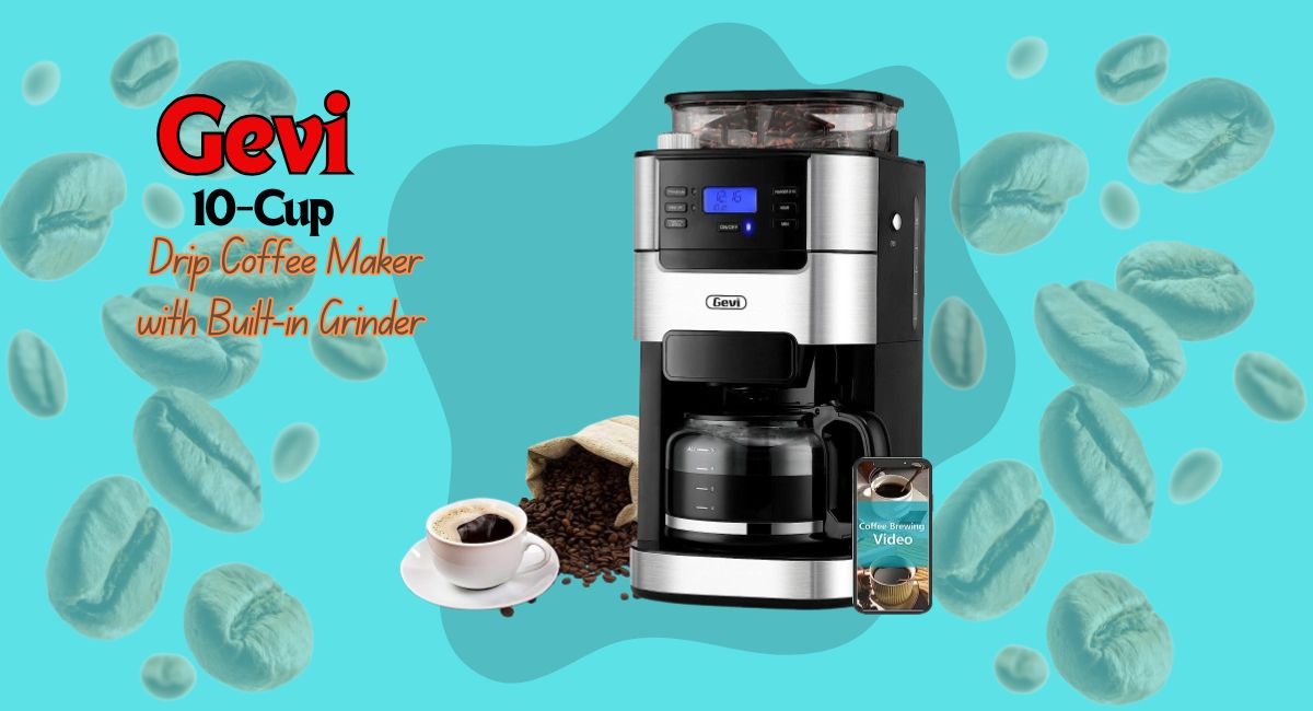 Gevi 10-Cup Drip Coffee Maker with Built-in Grinder review