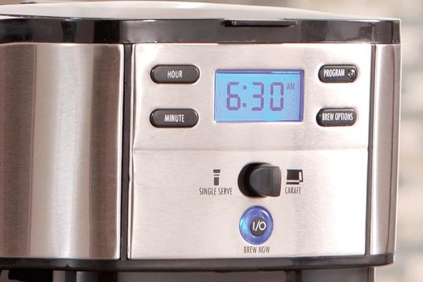 Hamilton Beach 2-Way 12 Cup Coffee Maker User Interface