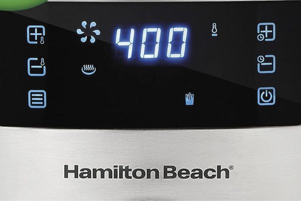 Hamilton Beach 5.8 Quart Digital Air Fryer User Interface