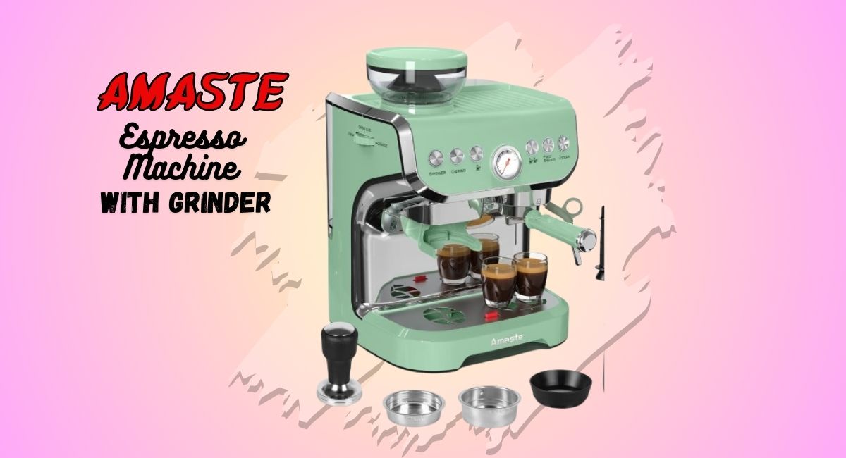 Amaste Espresso Machine with Grinder