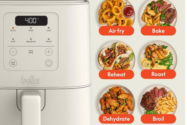 BELLA 4Qt Slim Air Fryer v