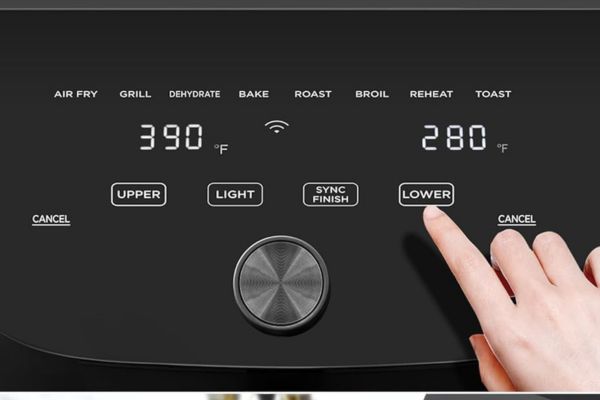 Midea Dual Basket Air Fryer User Interface