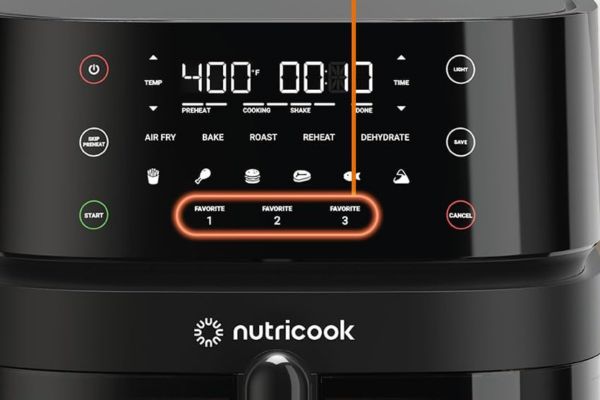 Nutricook Air Fryer 3 Vision User Interface