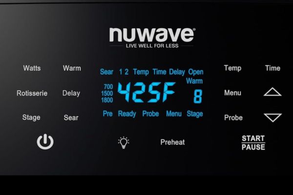 Nuwave Brio 15.5Qt Air Fryer User Interface